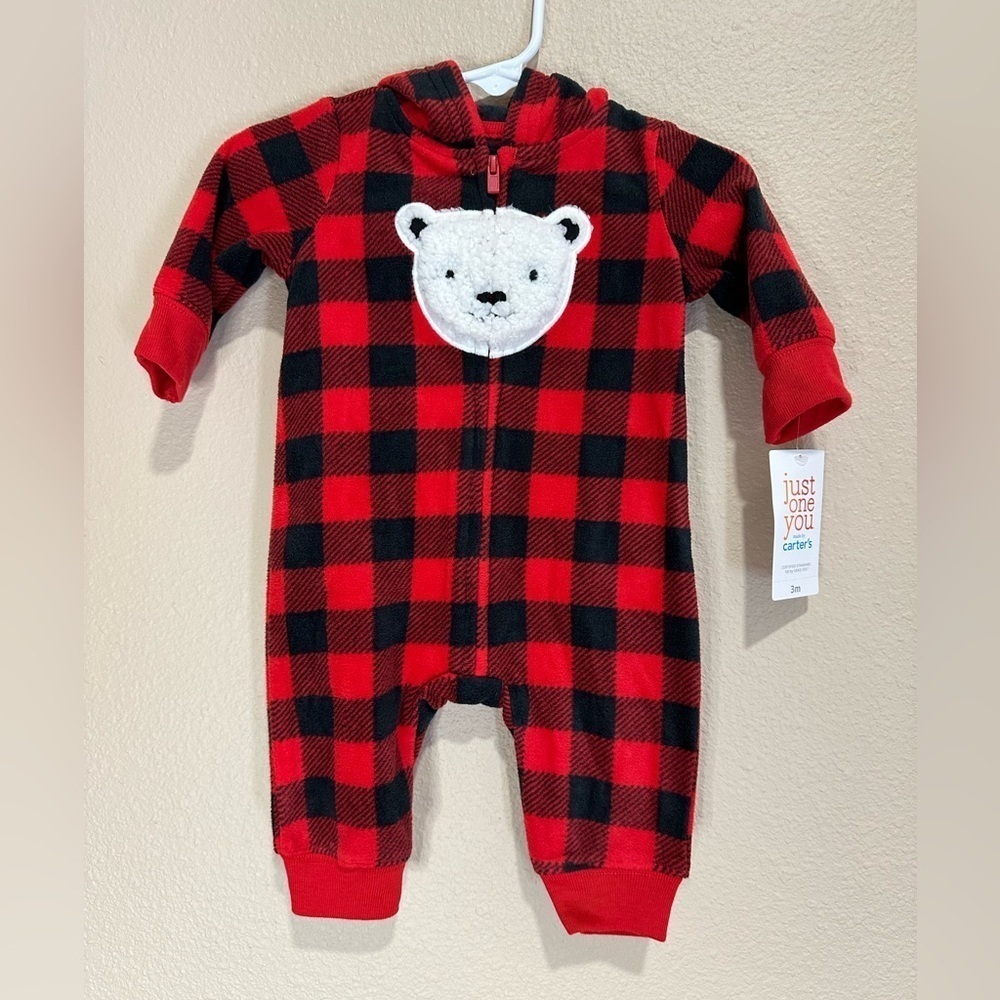 NWT CARTERS Hoodie Blanket Sleeper, Size 3M